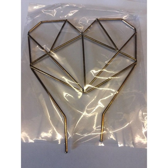 Jewelry Holder IMM Living Coxet Wire Heart Ceramic Ring Plate Copper Vanity NEW - Picture 7 of 8